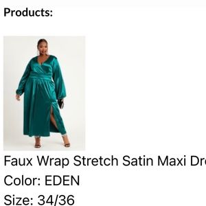 Satin stretch Dress
